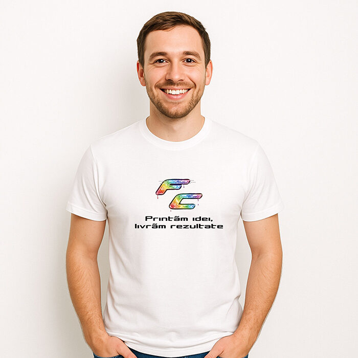 Tricou personalizat alb