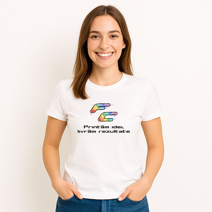 Tricou personalizat alb