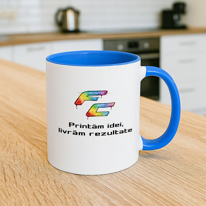 Cană Interior Color Personalizată