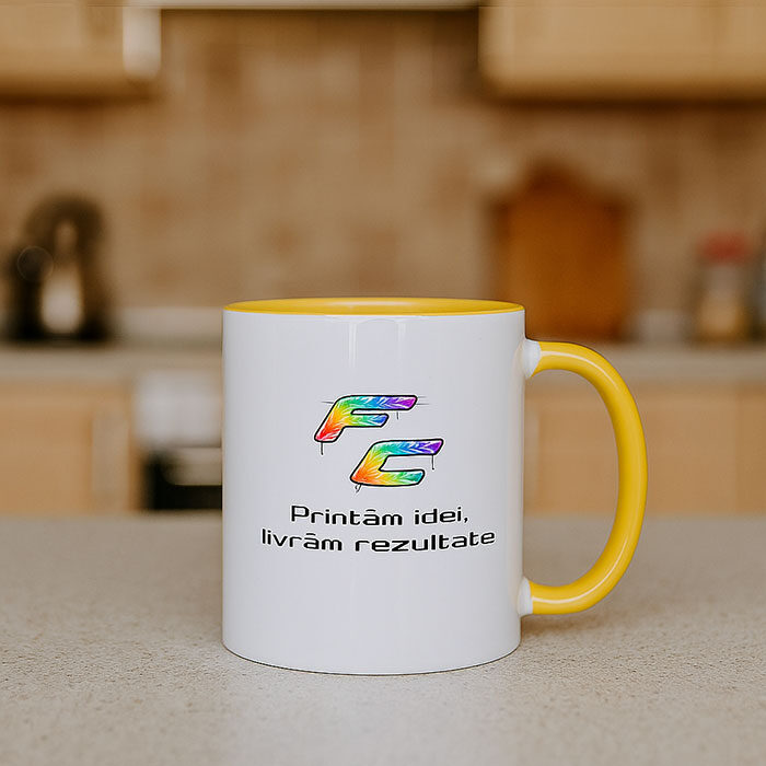 Cană Interior Color Personalizată