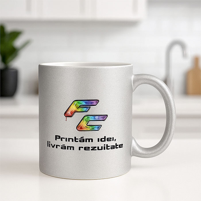 Cană Exterior Sidefat Personalizată