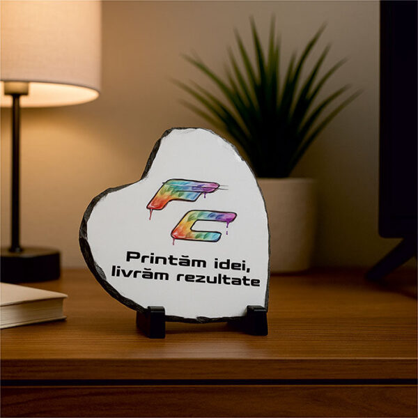 Inima-3 Placă Ardezie Inimă Personalizată
