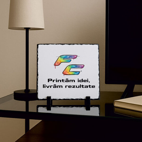 Placă Ardezie Pătrat Personalizată