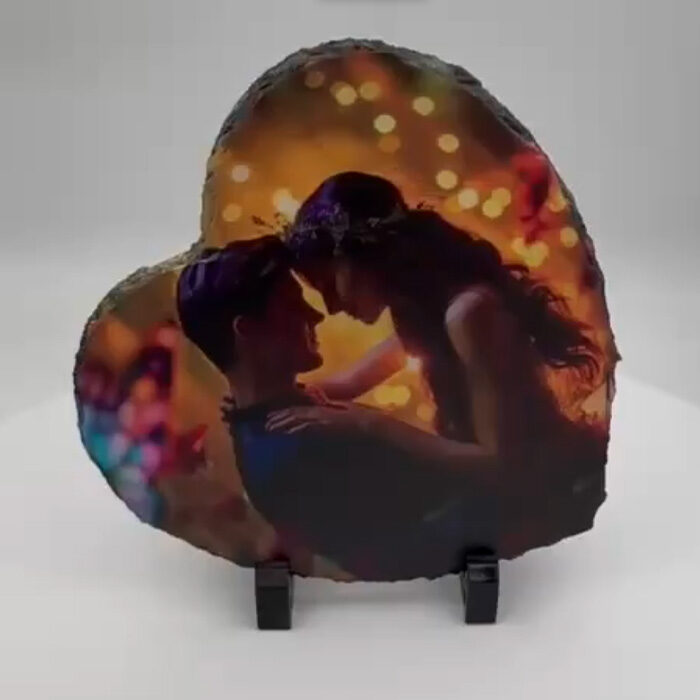 Placă Ardezie Inimă Personalizată