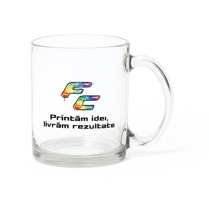 Cana sticla personalizata